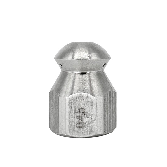 Drain Sewer Cleaning Nozzle for Jetting - 1/4" NPT female thread, 5500 psi, 045 jet size