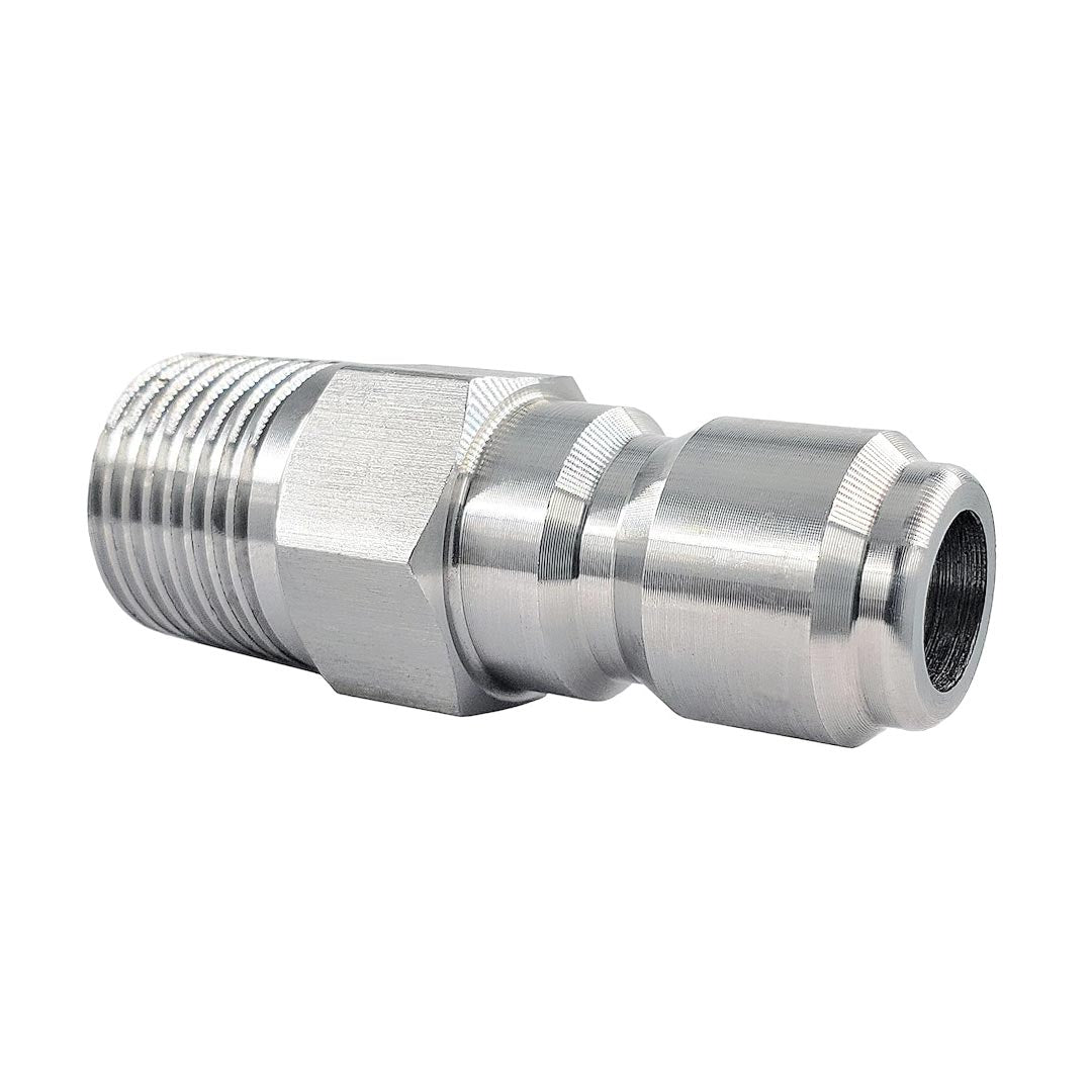 1/4" Male NPT Screw Thread to Quick Connector 1/4" Male for adding accessories to your pressure washer