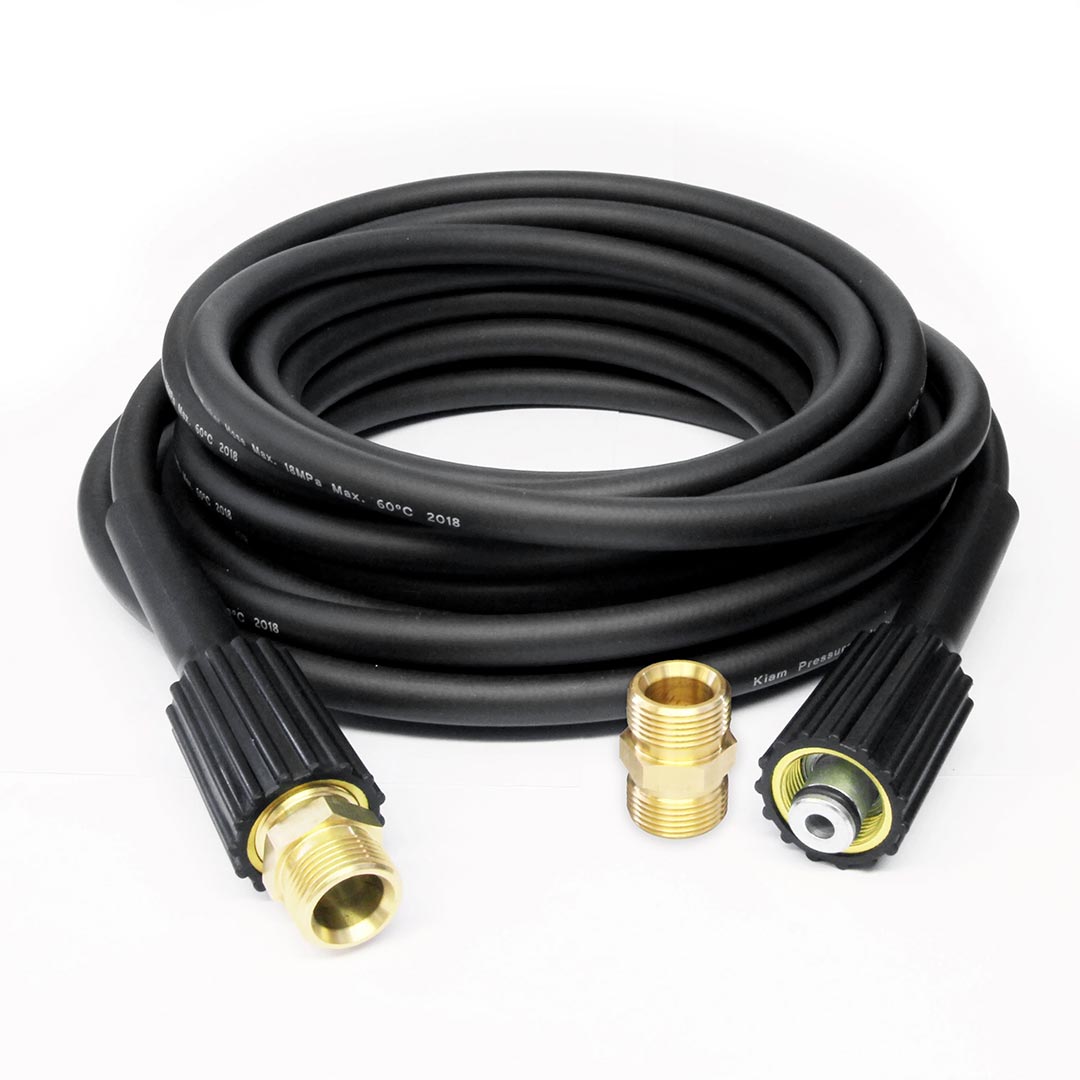 25 Foot (1/4") High Pressure Hose - M22 - Replacement / Extension with coupling to extend