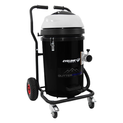 20 Gallon Cyclone II 3600W Polypropylene Gutter Vacuum with 40 Foot Carbon Fiber Clamping Poles and Bag