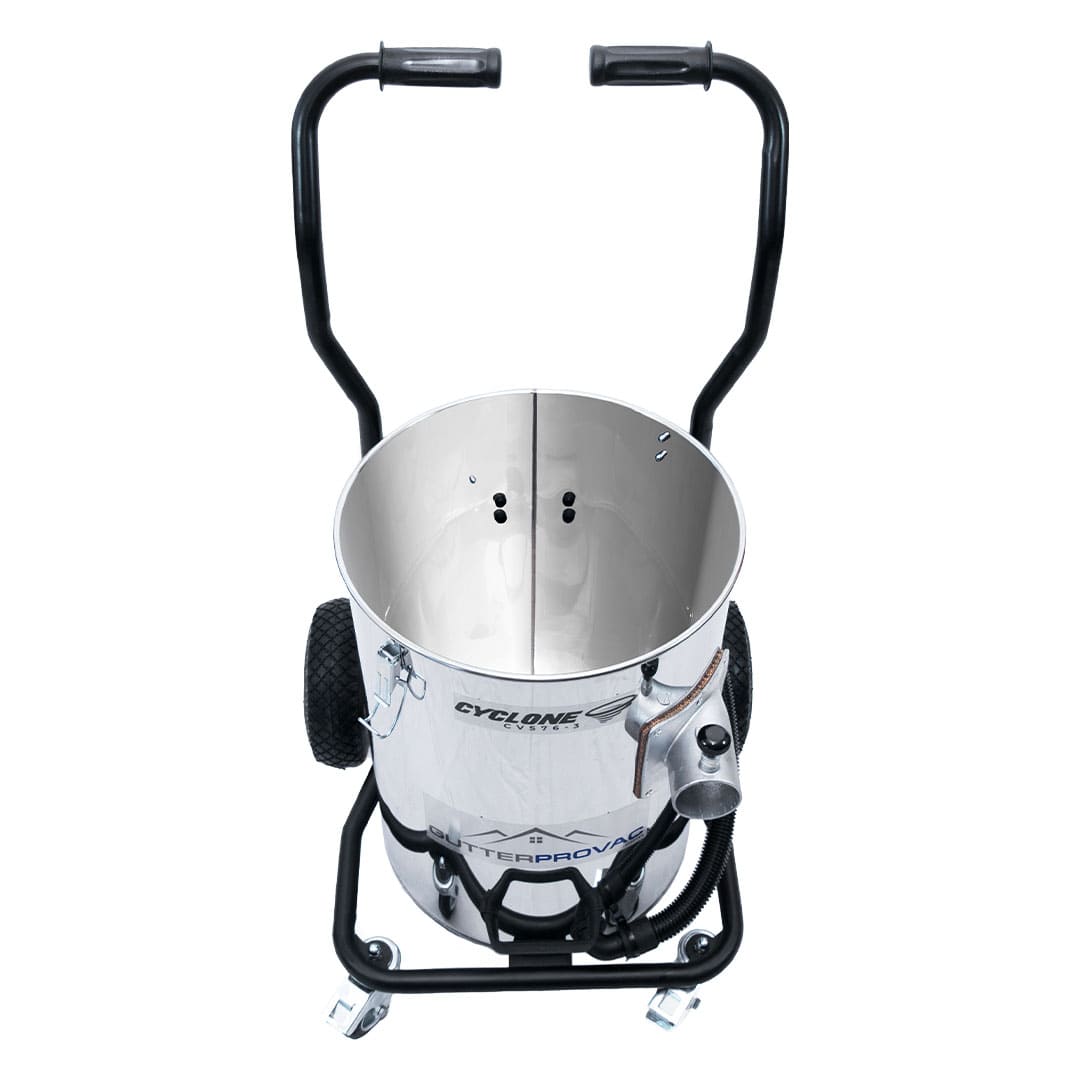 20 Gallon Cyclone II 3600W Stainless Steel Gutter Vacuum with 40 Foot Aluminum Poles and Bag