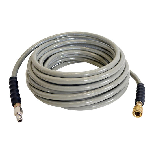 100 Foot 4500PSI Gray Non-Marking Double Braided Hot Water Pressure Washer Hose