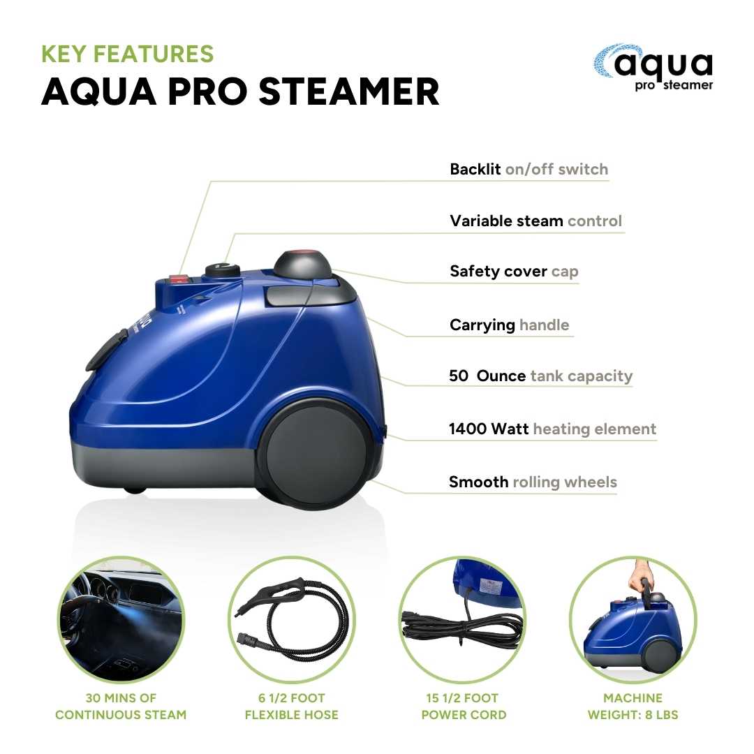 Aqua Pro Steamer - Multi-Purpose Steam Cleaner – EquipMaxx