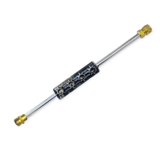 18" Lance with Nozzle Holder for Pressure Washer, inlet male M22, outlet 1/4 inch Quick Connector