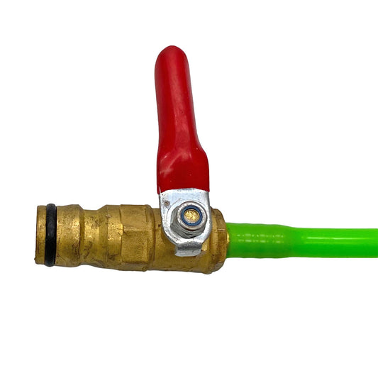 Brass Shut off Valve for WaterFed Poles - Male 