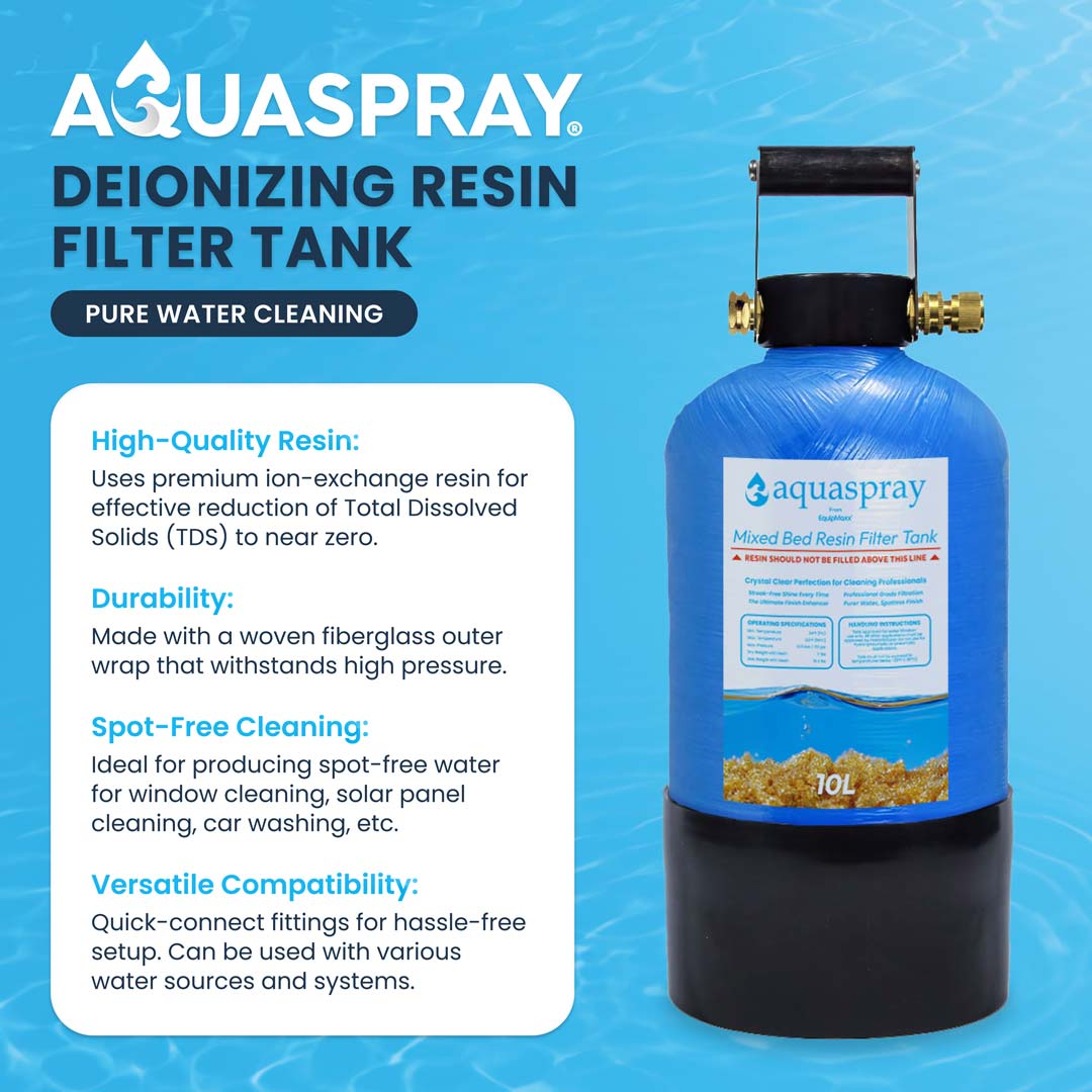 3 Gallon Deionizing Resin Tank with Mixed Bed Resin