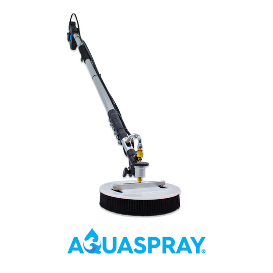 Rotary Solar Panel & Roof Cleaning Brush With 18ft Telescopic Lance for Pressure Washers by Aquaspray®