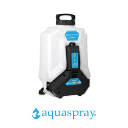 AquaSpray Pro16 4.2 Gallon Backpack Water Tank & Pump for Waterfed Pole Window and Solar Cleaning, Rechargeable 12v Battery