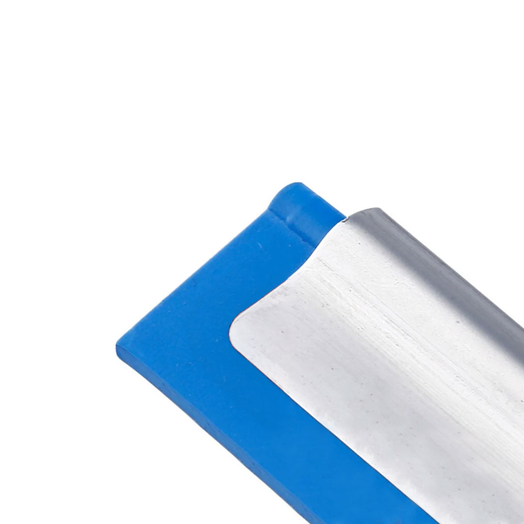 Close-up view of the window squeegee.