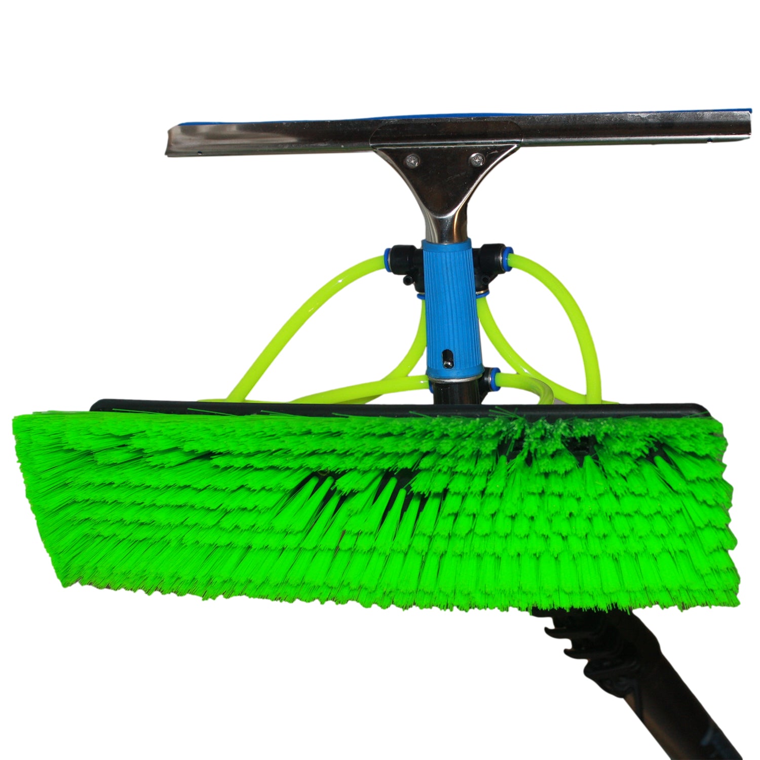 Water Fed Pole Kit, 20ft Length Water Fed Brush w/ Squeegee, 6m Water Fed  Cleaning System